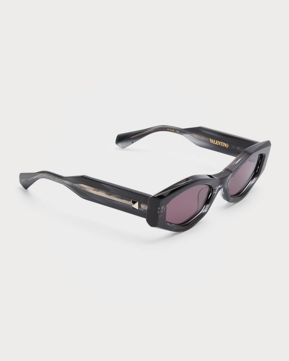 Tre Acetate & Titanium Cat-Eye Sunglasses